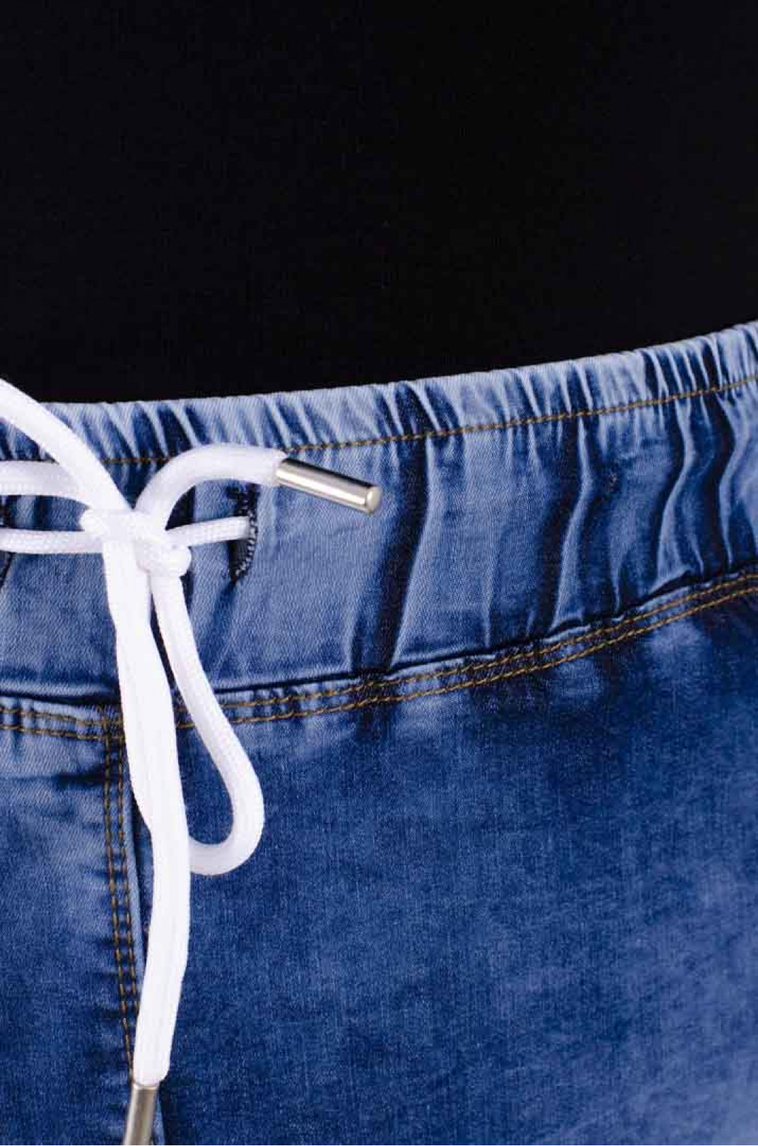 Юбка джинсовая трапеция батал