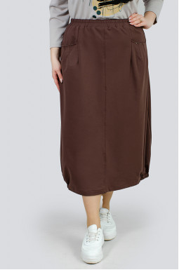  Стильная юбка с карманами больших размеров