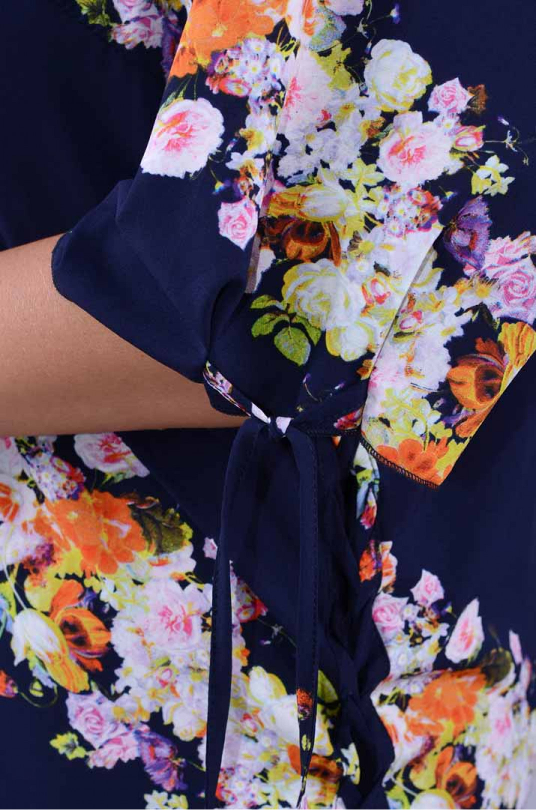 Сукня міді з квітковим принтом супер батал