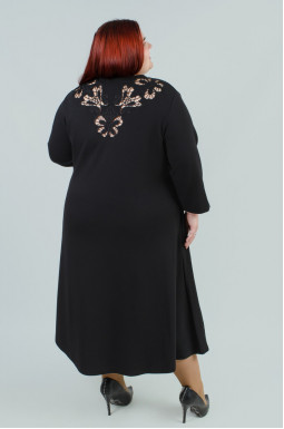 Вишукана сукня з вибитим орнаментом батал