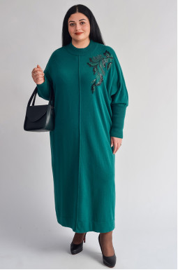 Сукня з декоративною вишивкою та вирізом на спині великих розмірів