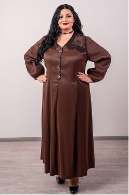 Елегантна сукня максі з декоративними деталями великих розмірів