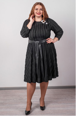 Сукня А-силует із поясом та квітковими прикрасами великих розмірів