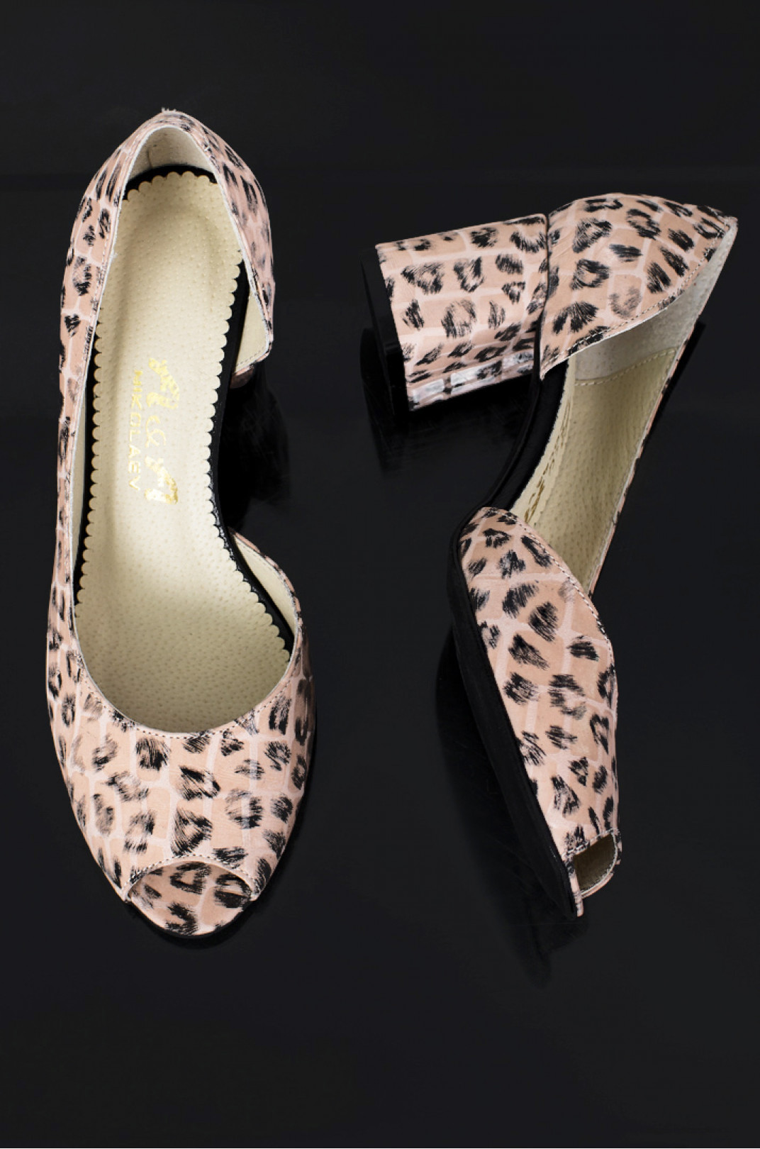 Туфли-лодочки с леопардовым принтом больших размеров