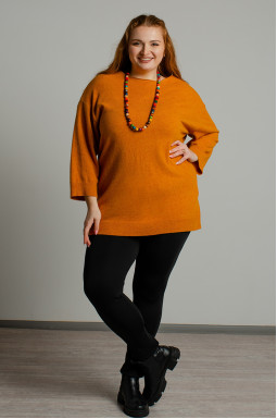 В'язана туніка з блискавкою великих розмірів