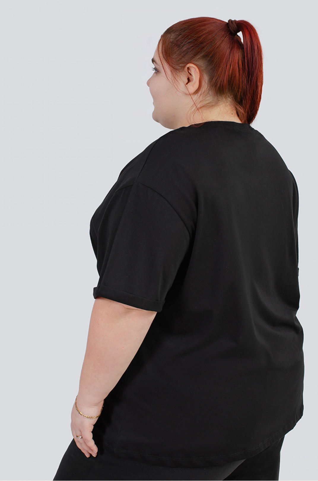 Комплект з 2-х футболок з принтом міккі маус великих розмірів