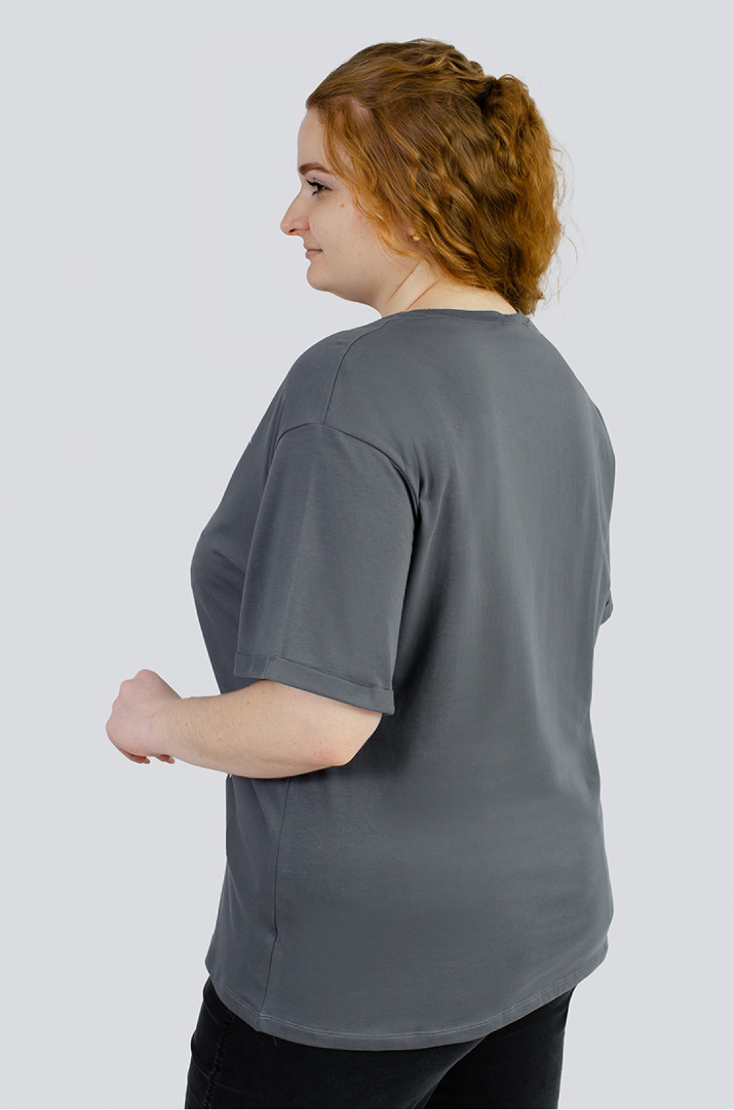 Комплект из 2-х футболок с принтом микки маус больших размеров