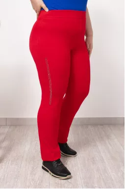 Брюки утяжка зауженные однотонные супер батал