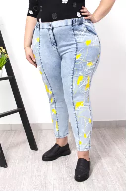 Джинси банани з принтом і блискітками супер батал
