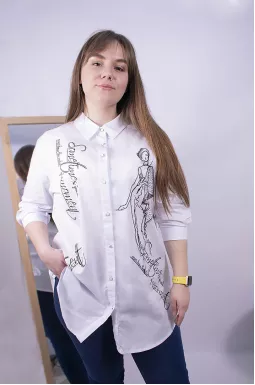 Сорочка під брюки батал