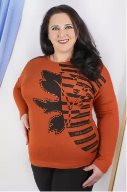 Повсякденний джемпер з принтом