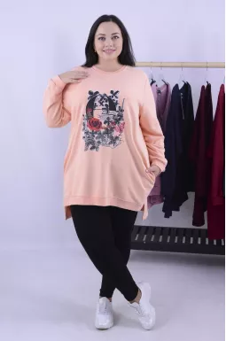 Туніка трапеція з малюнком