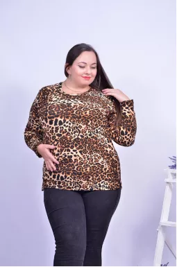 Гольф без горла леопард