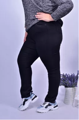 Джинси вузькі графіт батал