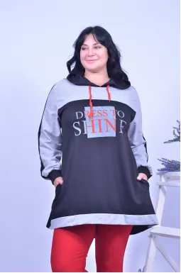 Тепле довге худі батал