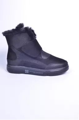 Ботинки зимние из нубука больших размеров