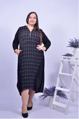 Платье трикотажная макси супер батал