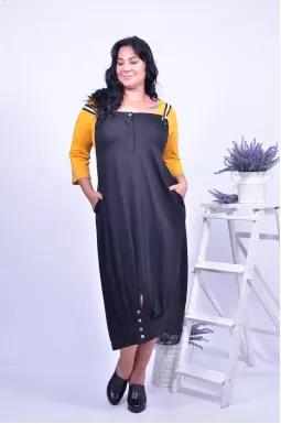 Платье повседневное короткое с карманами