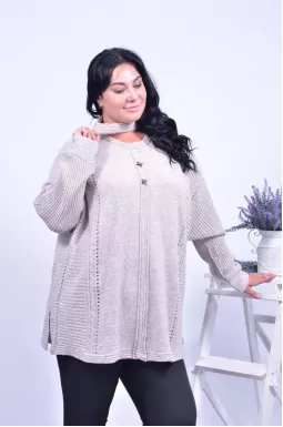 Джемпер з чокером супер батал