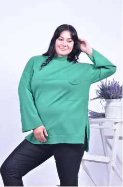  Подовжений джемпер батал