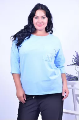 Блуза трикотажная супер батал