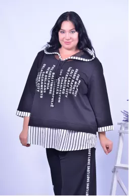 Стильна блуза з капюшоном