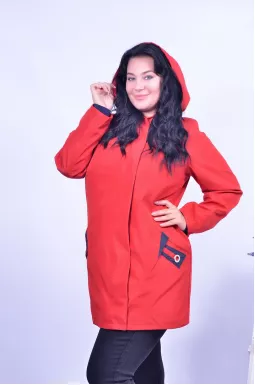 Ветровка с капюшоном батал