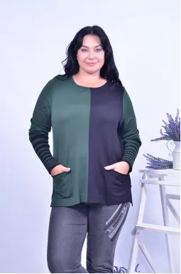 Джемпер кольоровий батал