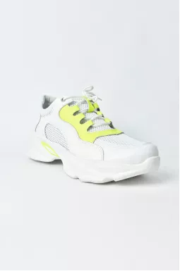 Кросівки шкіряні з сіткою великих розмірів 