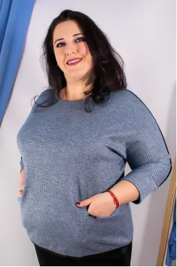 Блуза теплая супер батал