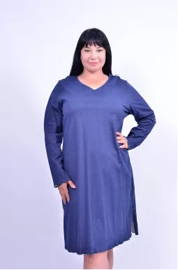 Ночная рубашка в горох батал