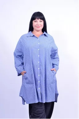 Рубашка-туника длинная батал