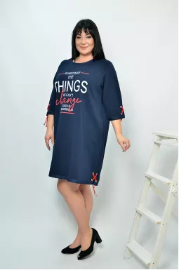 Повседневное платье короткое батал