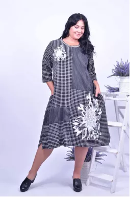 Платье повседневное мини супер батал