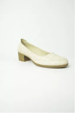 Туфли на каблуке кожаные больших размеров