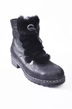 Ботинки зимние кожаные с мехом