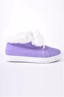 Ботинки замшевые зимние с мехом