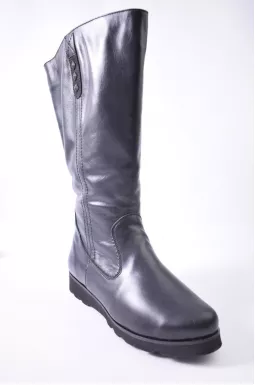 Чоботи зимові шкіряні з декором великих розмірів