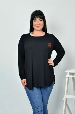 Блуза з довгим рукавом супер батал