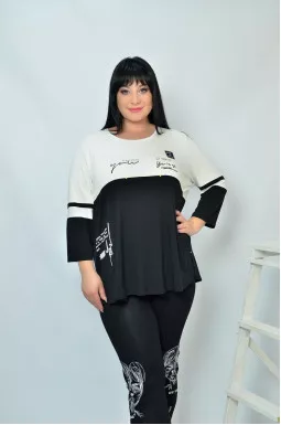  Блуза трикотажна супер батал