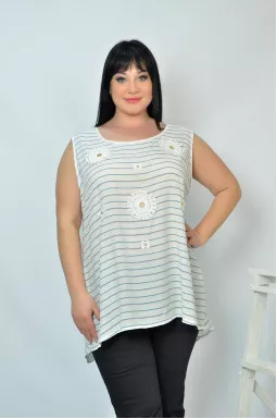 Туніка з принтом батал