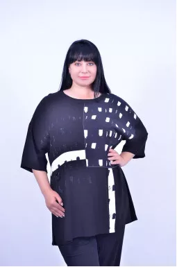 Туніка коротка пряма супер батал