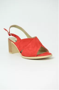 Замшеві босоніжки на підборах великих розмірів 