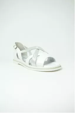 Шкіряні літні босоніжки великих розмірів 