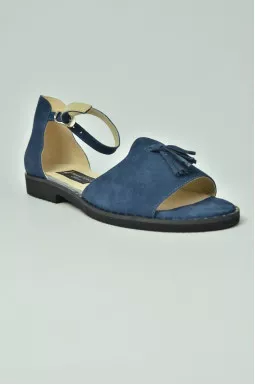 Замшеві літні босоніжки великих розмірів 