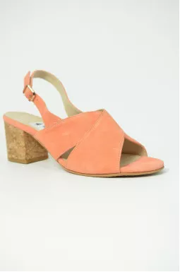 Літні замшеві босоніжки на підборах великих розмірів 