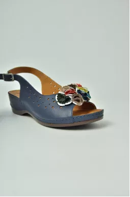 Літні босоніжки з перфорацією великих розмірів 