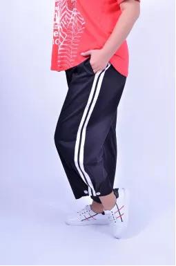 Брюки с лампасами батал