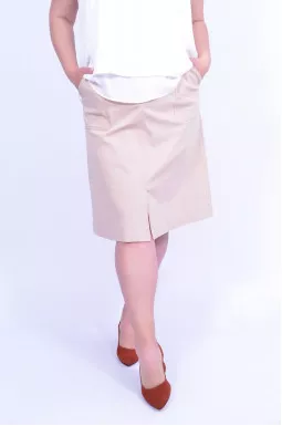 Юбка с карманами батал