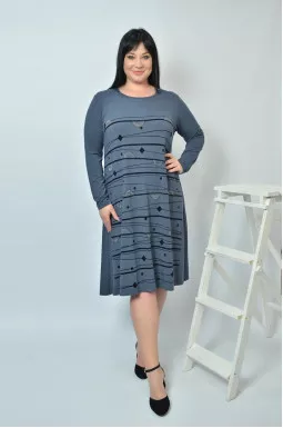 Платье тёплое с длинным рукавом 